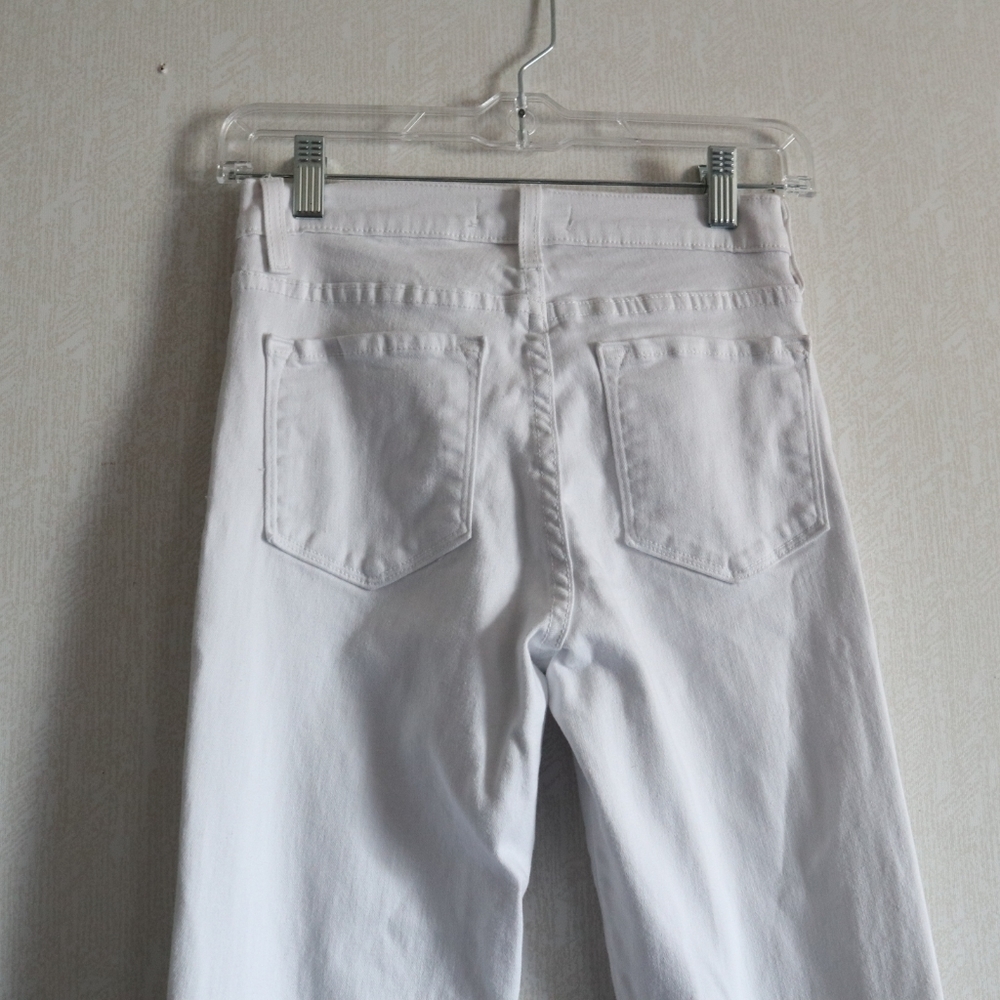 O2 Denim Hollywood USA Womens White Jeans Wide Leg - Picture 6 of 12